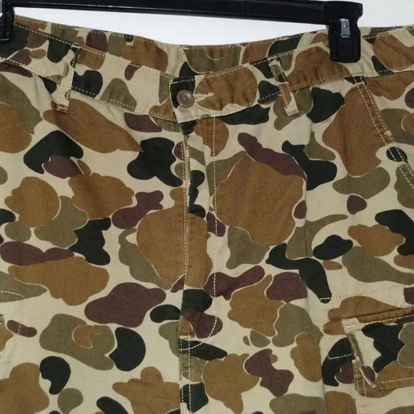 Levi's camo cargo shorts brown green size 36 men utility outdoors active casual - Picture 4 of 13